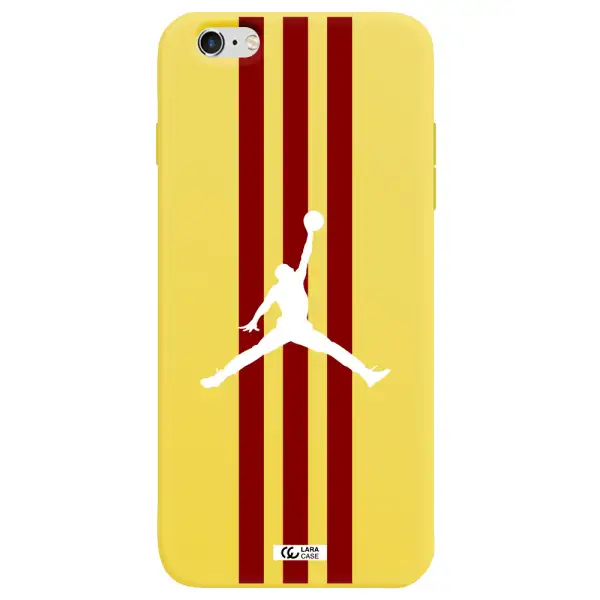 Jordan Icon Apple iPhone 6 plus Silicone canary yellow Case