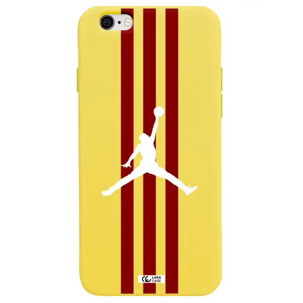 Jordan Icon Apple iPhone 6 Silicone canary yellow Case