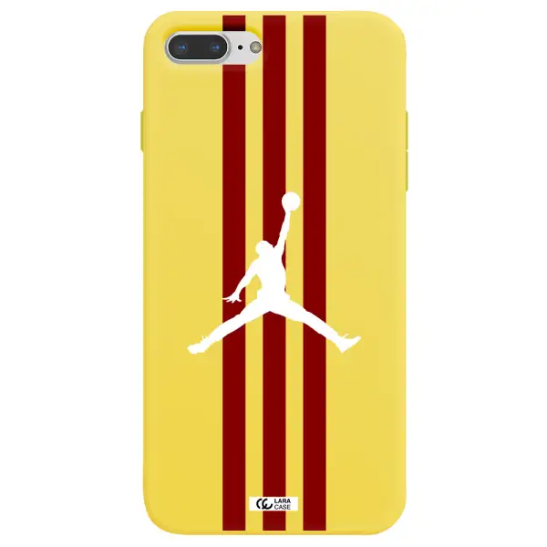 Jordan Icon Apple iPhone 7 plus Silicone canary yellow Case
