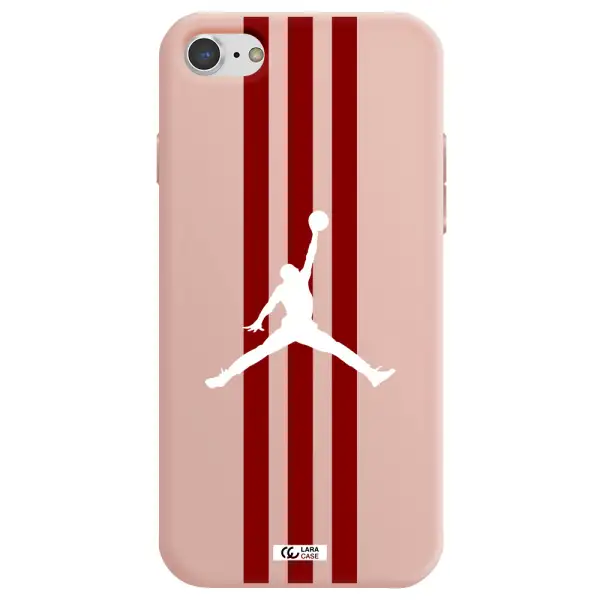 Jordan Icon Apple iPhone 7 Silicone pastel pink Case