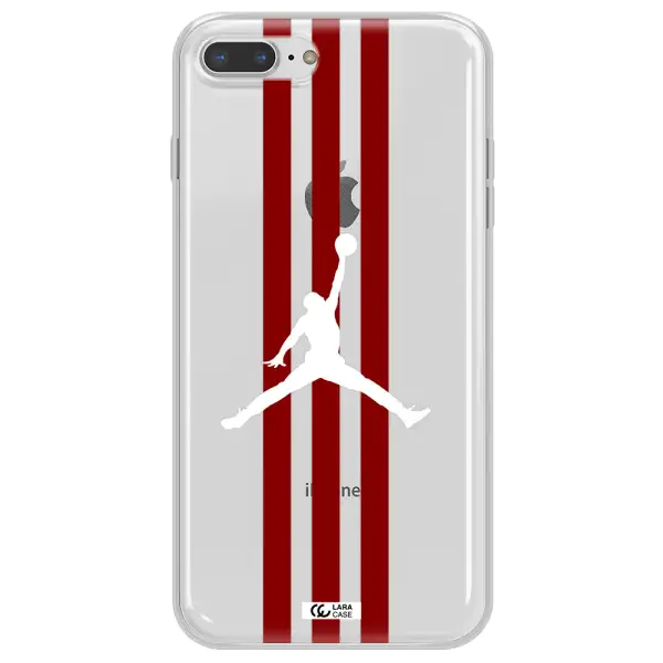 Jordan Icon Apple iPhone 8 plus Clear TPU Case