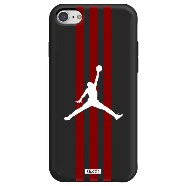 Jordan Icon Apple iPhone 8 Silicone black Case