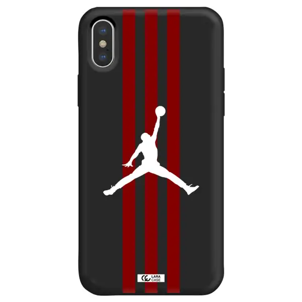 Jordan Icon Apple iPhone X Silicone black Case