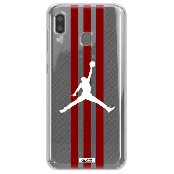 Jordan Icon Samsung A20 Clear TPU Case
