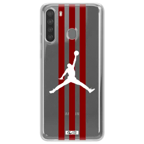 Jordan Icon Samsung A21 Clear TPU Case