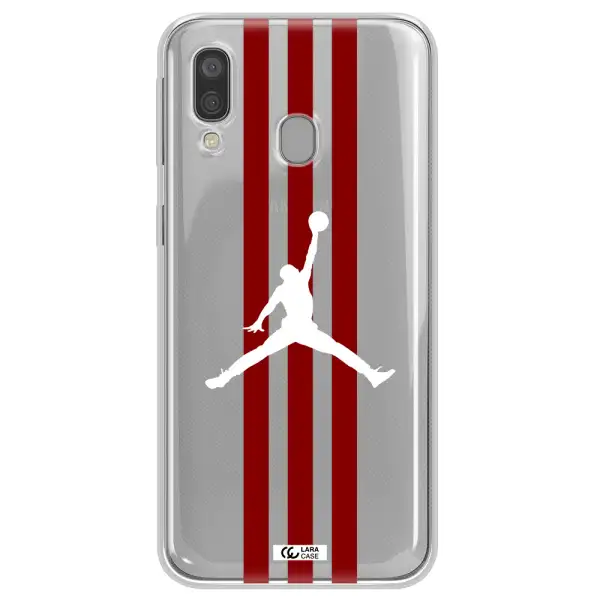 Jordan Icon Samsung A40 Clear TPU Case