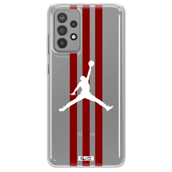 Jordan Icon Samsung A72 Clear TPU Case