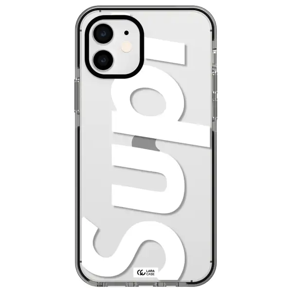 Big Supreme Apple iPhone 11 impact black border Case