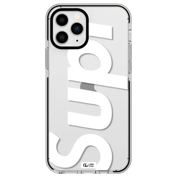Big Supreme Apple iPhone 11 pro impact black border Case