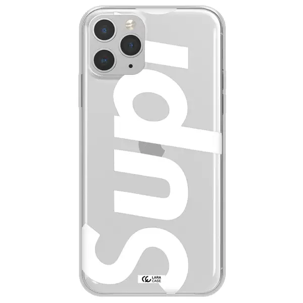 Big Supreme Apple iPhone 11 pro max Clear TPU Case
