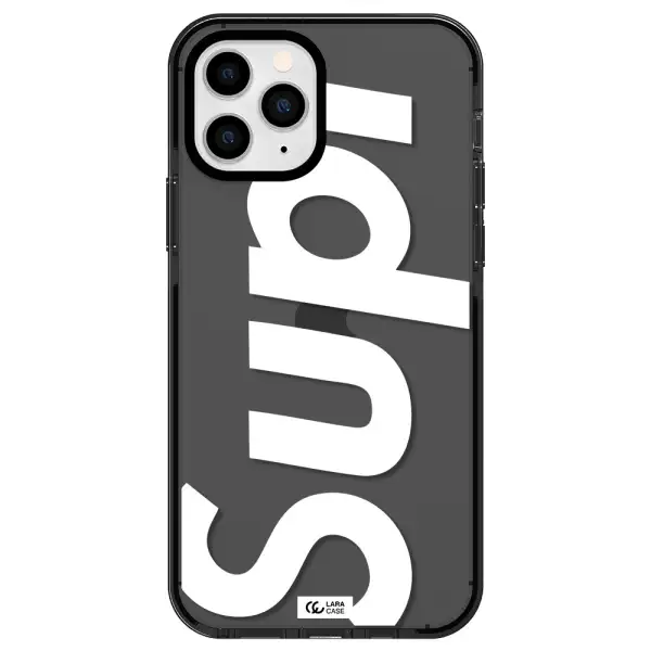 Big Supreme Apple iPhone 11 pro max impact Smoke Black Case