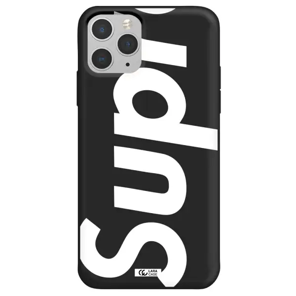 Big Supreme Apple iPhone 11 pro max Silicone black Case