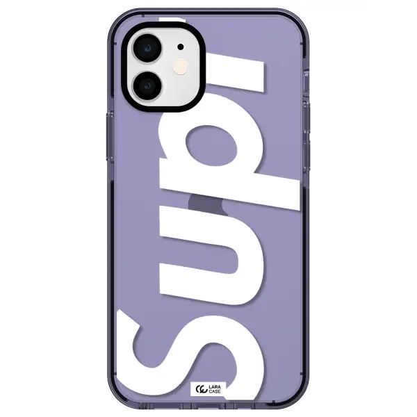 Big Supreme Apple iPhone 12 impact Lilac Case