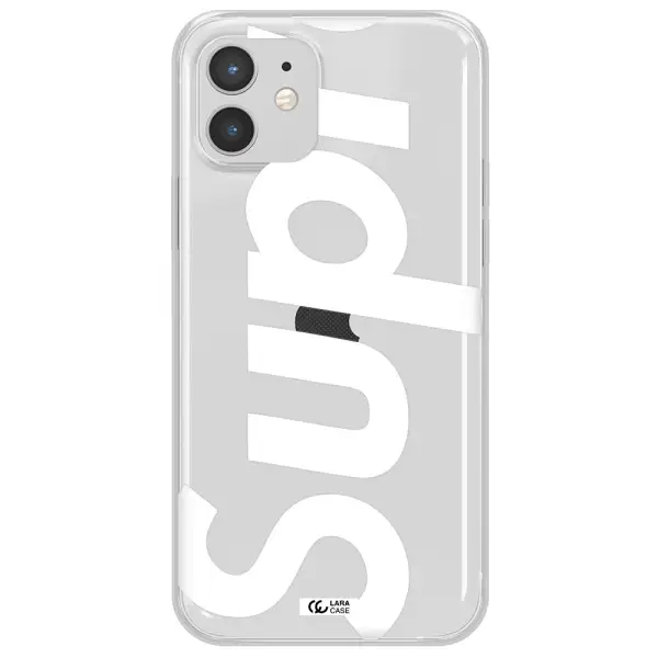 Big Supreme Apple iPhone 12 mini Clear TPU Case