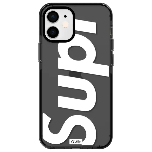 Big Supreme Apple iPhone 12 mini impact Smoke Black Case