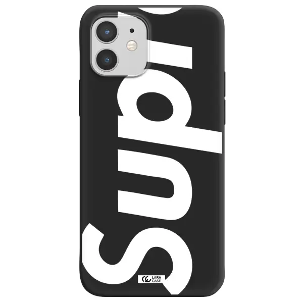 Big Supreme Apple iPhone 12 mini Silicone black Case