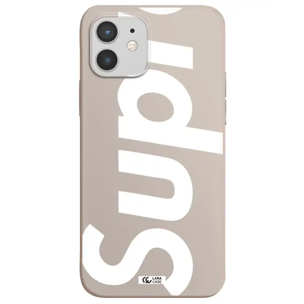 Big Supreme Apple iPhone 12 mini Silicone Stone Case