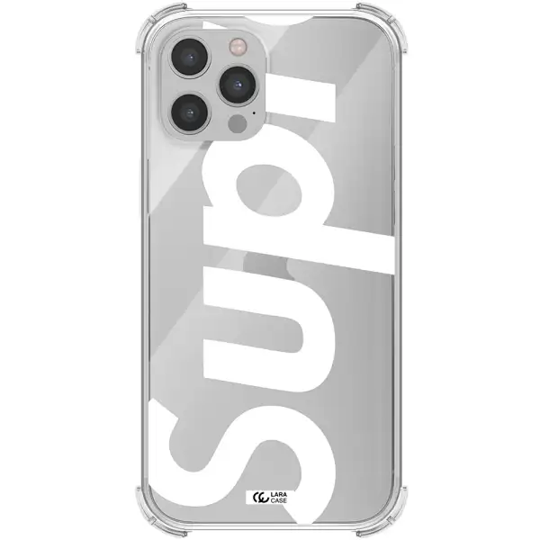 Big Supreme Apple iPhone 12 pro Clear PC Case