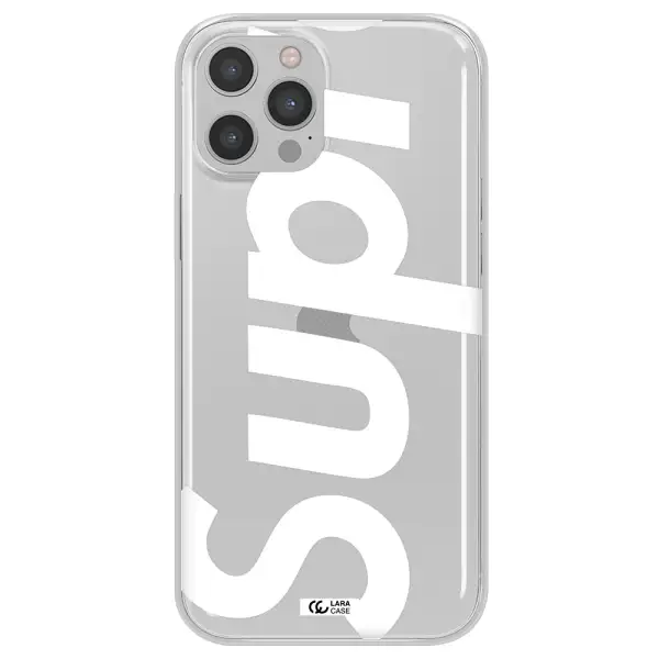 Big Supreme Apple iPhone 12 pro Clear TPU Case