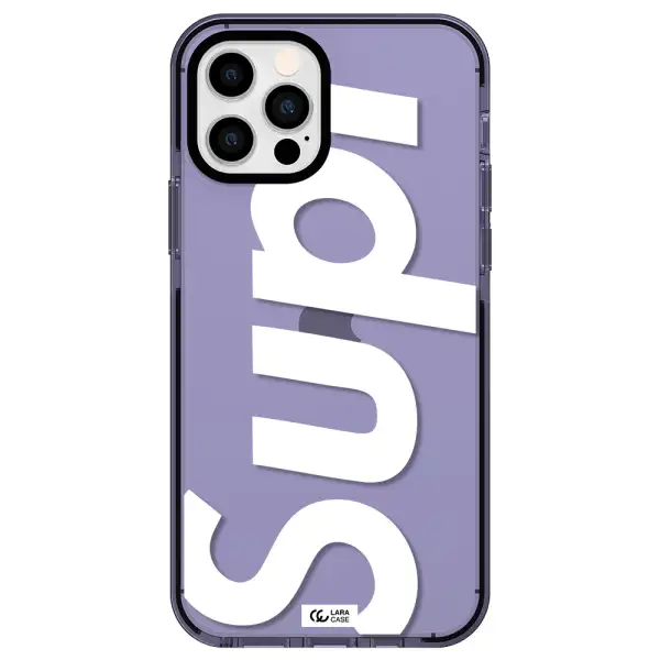 Big Supreme Apple iPhone 12 pro impact Lilac Case