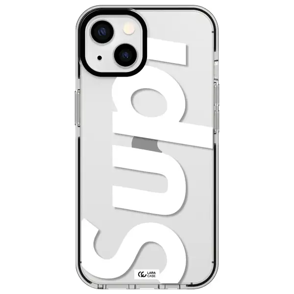 Big Supreme Apple iPhone 13 impact black border Case