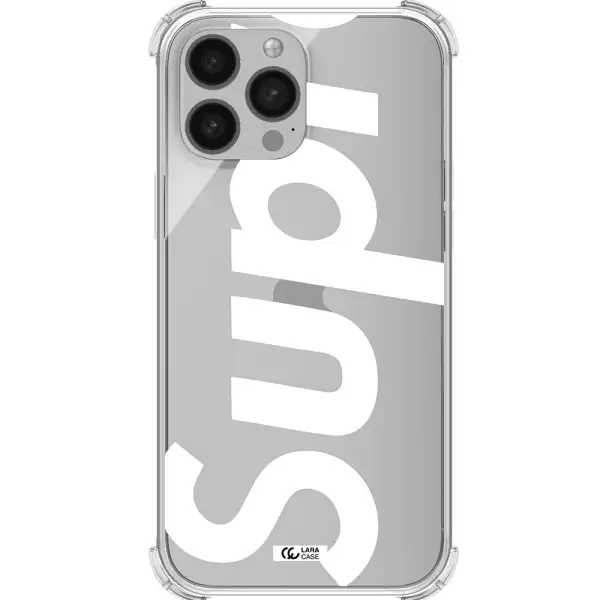 Big Supreme Apple iPhone 13 Pro Clear PC Case