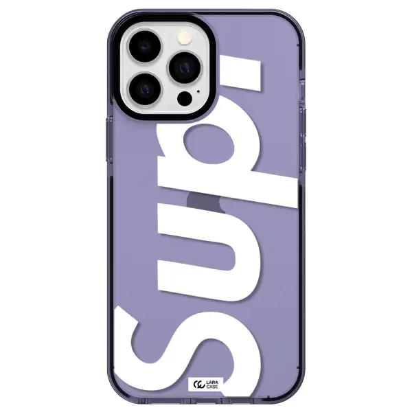 Big Supreme Apple iPhone 13 Pro Max impact Lilac Case