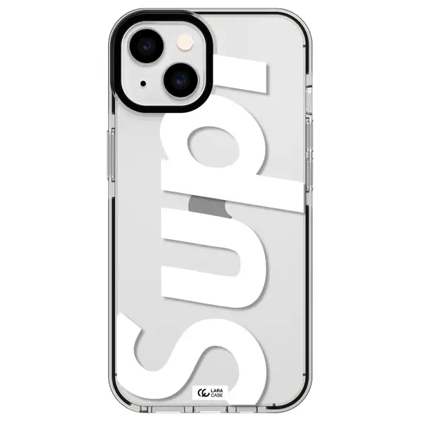 Big Supreme Apple iPhone 14 impact black border Case