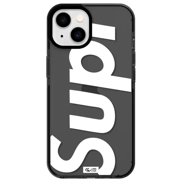 Big Supreme Apple iPhone 14 impact Smoke Black Case
