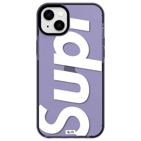 Big Supreme Apple iPhone 14 plus impact Lilac Case