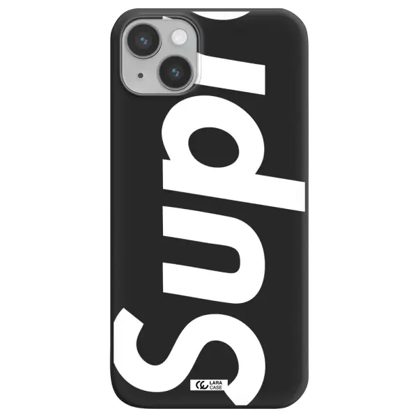 Big Supreme Apple iPhone 14 plus Silicone black Case