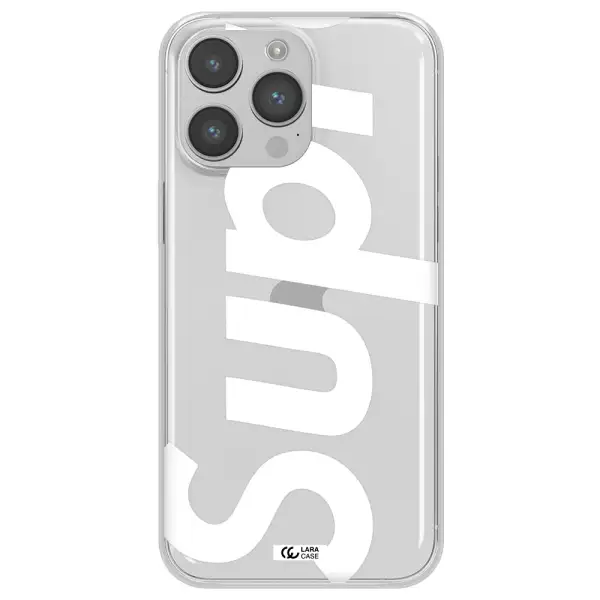 Big Supreme Apple iPhone 14 pro max Clear TPU Case