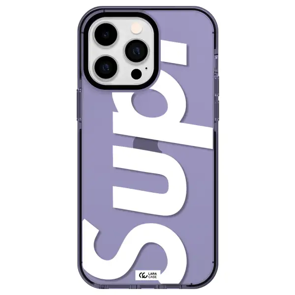 Big Supreme Apple iPhone 14 pro max impact Lilac Case