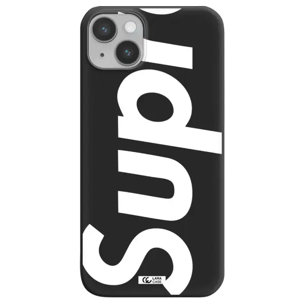 Big Supreme Apple iPhone 14 Silicone black Case