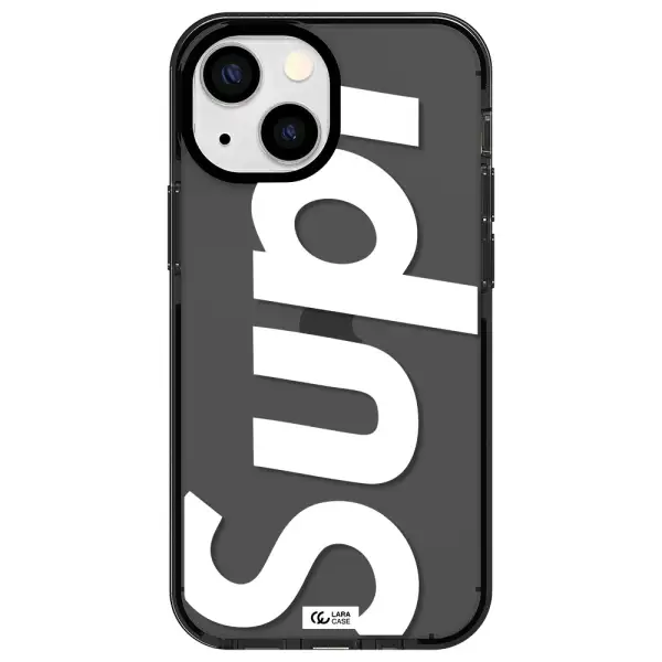 Big Supreme Apple iPhone 15 impact Smoke Black Case