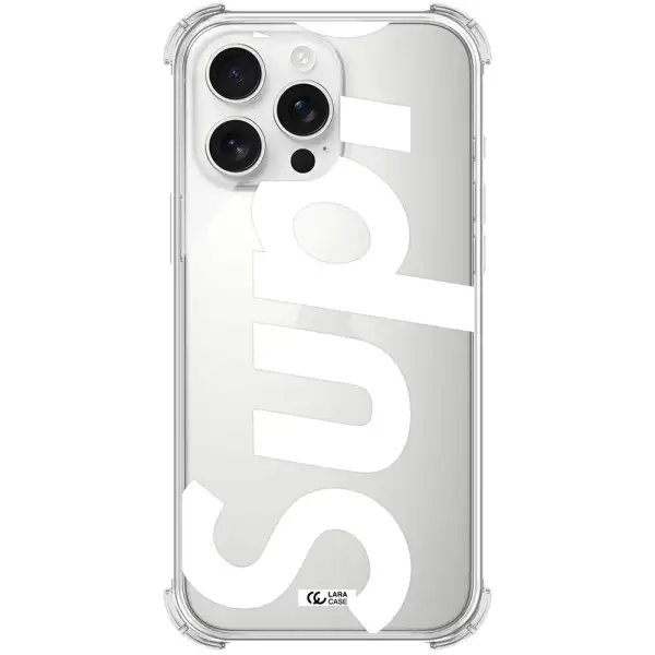 Big Supreme Apple Iphone 16 Pro Max Clear Pc Case