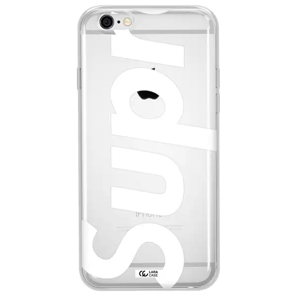Big Supreme Apple iPhone 6 plus Clear TPU Case