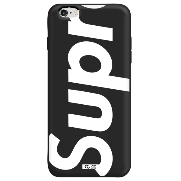 Big Supreme Apple iPhone 6 plus Silicone black Case