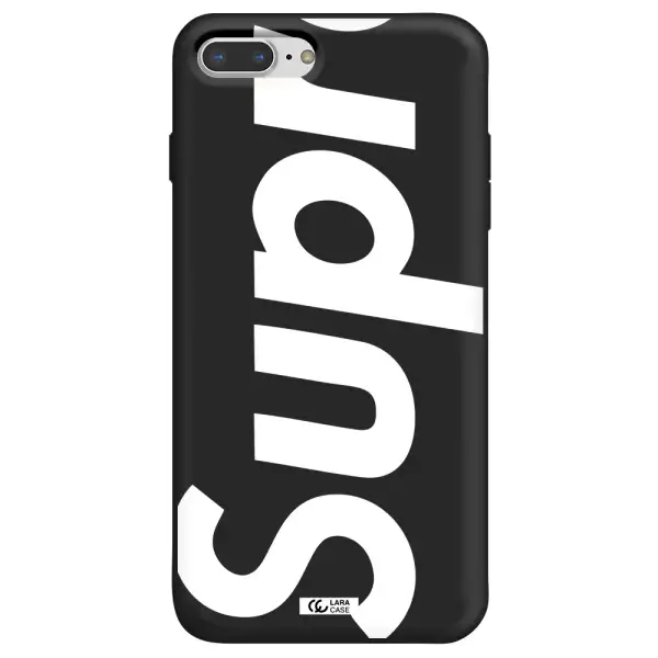Big Supreme Apple iPhone 7 plus Silicone black Case