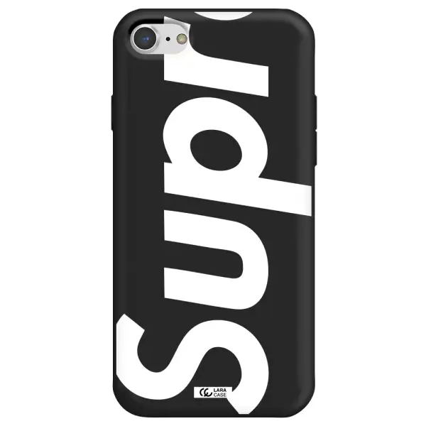 Big Supreme Apple iPhone 7 Silicone black Case