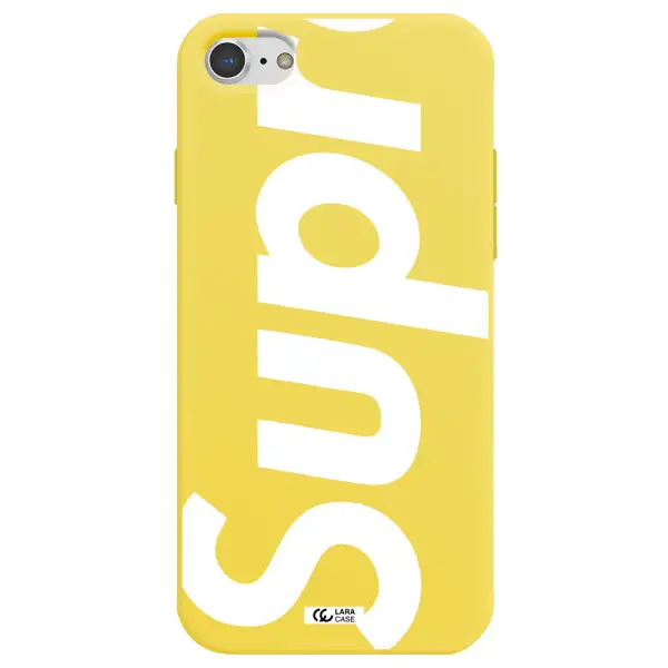 Big Supreme Apple iPhone 7 Silicone canary yellow Case