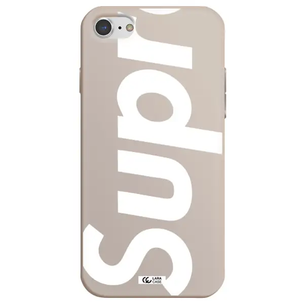 Big Supreme Apple iPhone 8 Silicone Stone Case