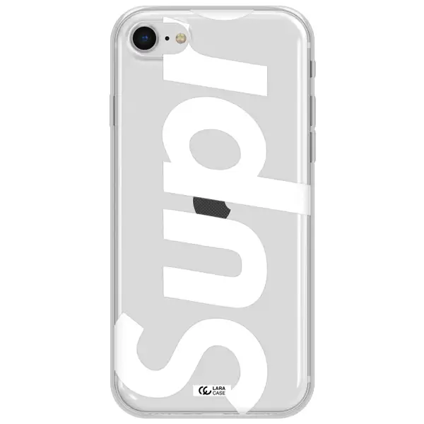 Big Supreme Apple Iphone Se 2020 Clear Tpu Case