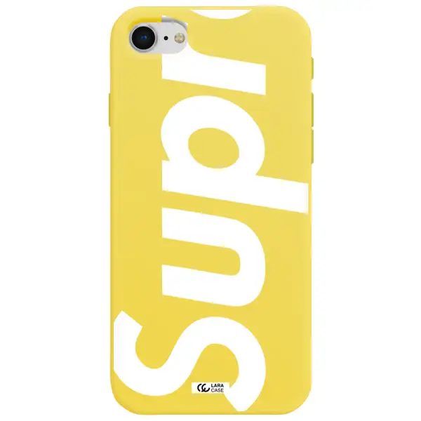 Big Supreme Apple iPhone se 2020 Silicone canary yellow Case