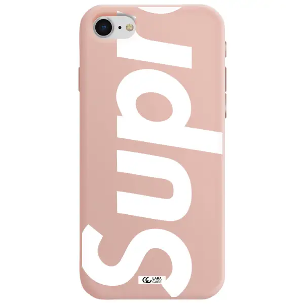 Big Supreme Apple iPhone se 2020 Silicone pastel pink Case