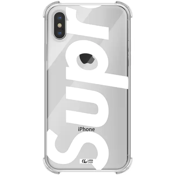 Big Supreme Apple iPhone X Clear PC Case