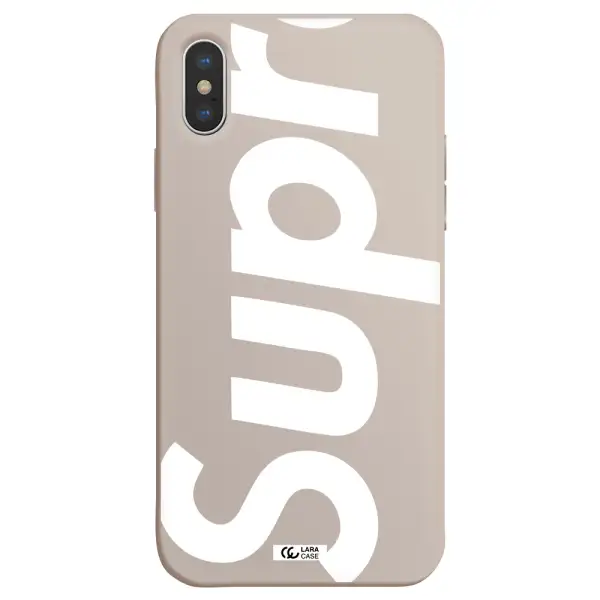 Big Supreme Apple iPhone X Silicone Stone Case