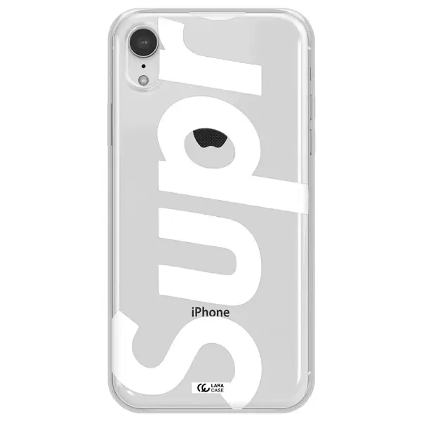 Big Supreme Apple iPhone XR Clear TPU Case