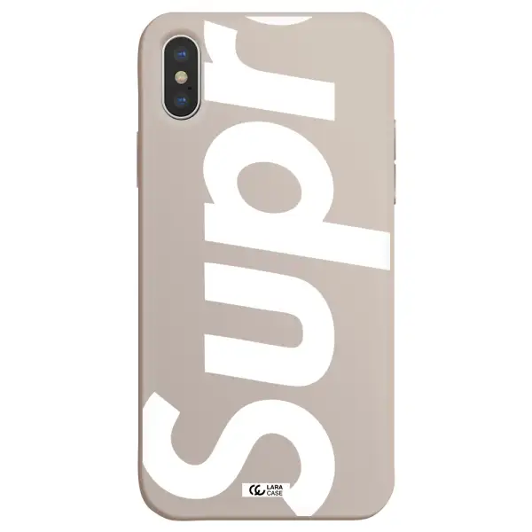 Big Supreme Apple iPhone XS Silicone Stone Case