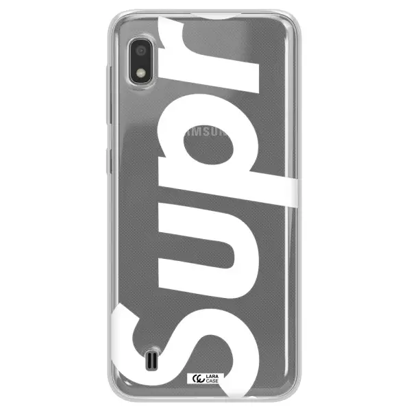 Big Supreme Samsung A10 Clear TPU Case